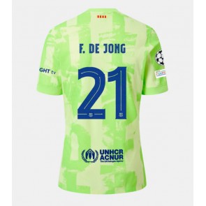 Billiga Barcelona Frenkie de Jong #21 Tredjeställ 2024-25 Kortärmad